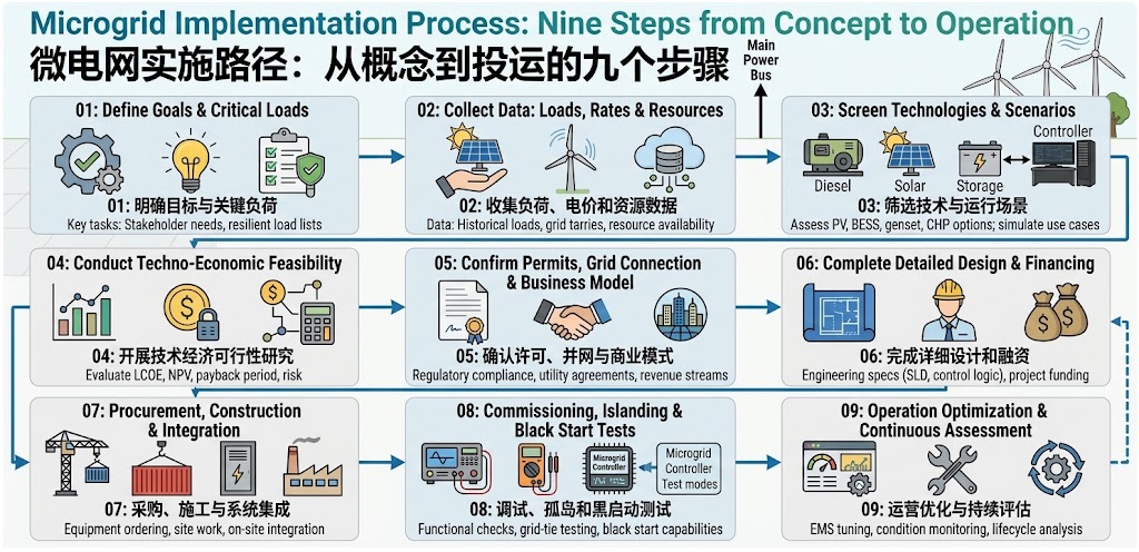 Microgrid delivery pathway: concept to operation